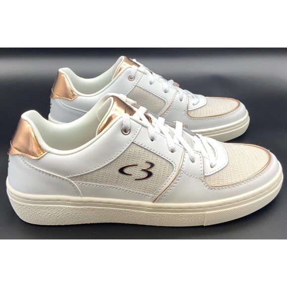 Concept 3 by Skechers Women's Eyez on Her White Rose Gold LaceUp Size 8 Sneakers - Picture 2 of 11